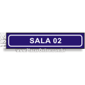H321-Placa para Identificação de Setores: Sala 02