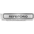 H322 - Placa para Identificação de Setores: Refeitório