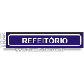 H322-Placa para Identificação de Setores: Refeitório