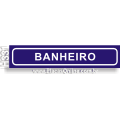H331-Placa para Identificação de Setores: Banheiro
