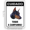 H532-Placa CUIDADO "Toque a campainha!"