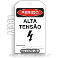 M001-Cartão de travamento PERIGO: Alta tensão