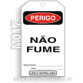 M017-Cartão de travamento PERIGO: Não fume
