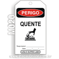 M020-Cartão de travamento PERIGO: Quente
