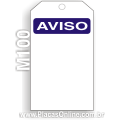 M100-Cartão de travamento AVISO: Sem texto