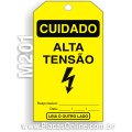 M201-Cartão de travamento CUIDADO: Alta tensão