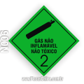 N006-Placa Transporte de rísco: Gases (subclasse 2.2)