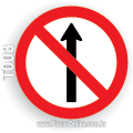 T003-Placa de Regulamentação (R-3): Sentido Proibido
