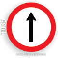 T035-Placa de Regulamentação (R-26): Siga em frente