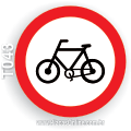 T043-Placa de Regulamentação (R-34): Circulação exclusiva de bicicletas