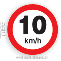 T065-Placa de Regulamentação (R-19): Velocidade máxima permitida