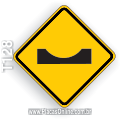 T128-Placa de Advertência (A-19): Depressão