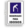 C418 - Placa “Estacionamento Reservado para Idosos”