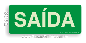 Placa Saída Fotoluminescente (S12)