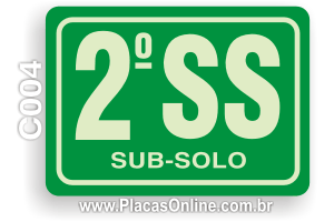 Placa 2o. Sub-solo Fotoluminescente (S17)