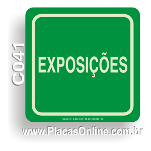 Placa Exposi��es (Fotoluminescente)