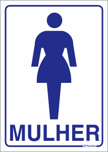 Placa Sanitário - Banheiro Feminino