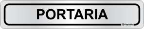 Placa para Identificação de Setores: Portaria