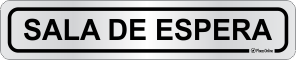 Placa para Identificação de Setores: Sala de Espera