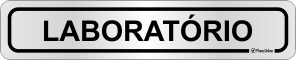 Placa para Identificação de Setores: Laboratório