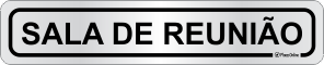 Placa para Identificação de Setores: Sala de reunião