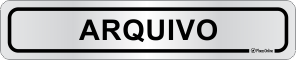 Placa para Identificação de Setores: Arquivo