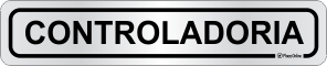 Placa para Identificação de Setores: Controladoria