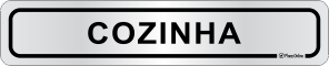 Placa para Identificação de Setores: Cozinha