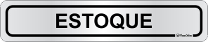 Placa para Identificação de Setores: Estoque
