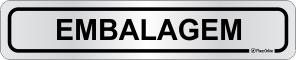 Placa para Identificação de Setores: Embalagem